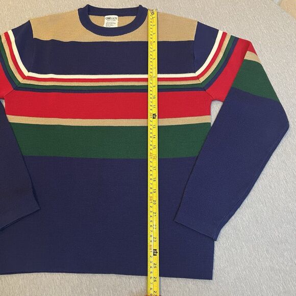 VINTAGE OHRBACH'S Men's Large Striped Sweater - Picture 5 of 10